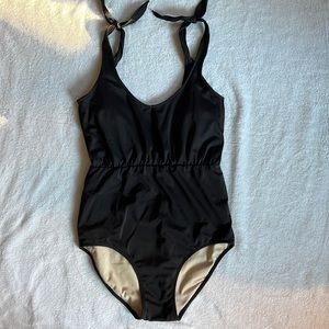 Kortni Jeane Black One Piece Tie Swimsuit